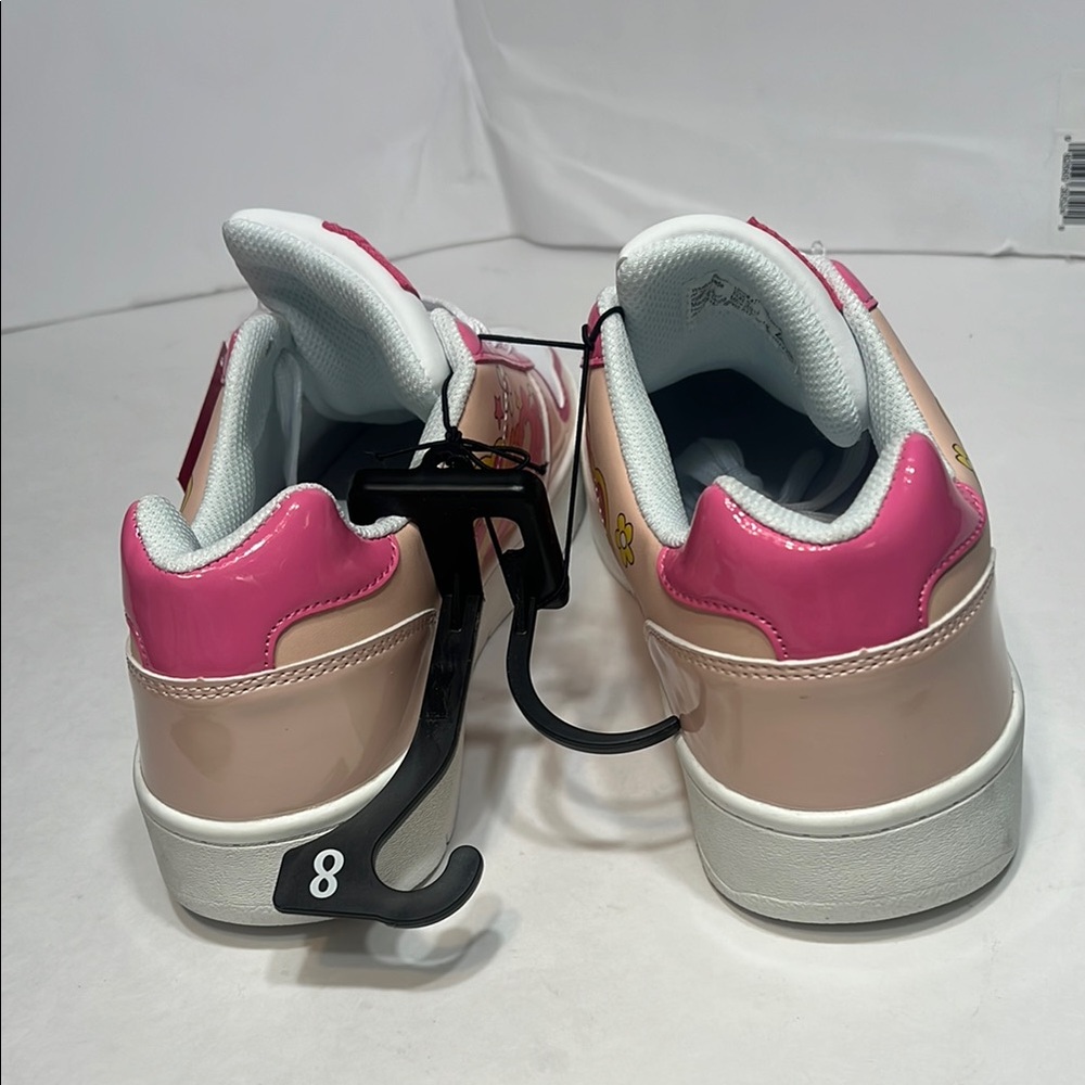 Barbie Pink and White Floral Sneakers - Picture 2 of 15